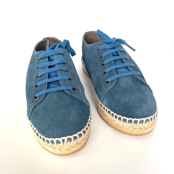 BOTTEGA VENETA Spritz Suede Denim blue espadrilles 522301 shoes, Size 41 - Picture 4 of 12